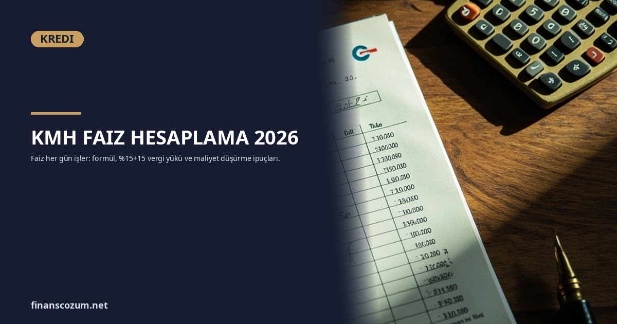 KMH (Kredili Mevduat Hesabı) Faiz Hesaplama ve Püf Noktaları 2026